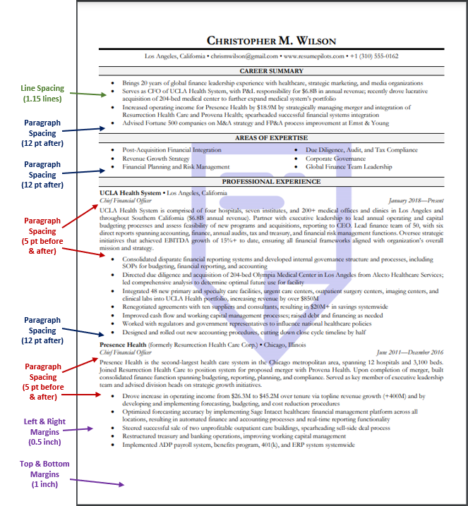 How to Leverage White Space on a Resume Resume Pilots