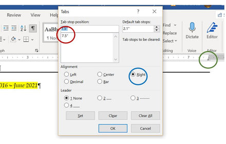 How to Right-Align Dates on Resume in Microsoft Word